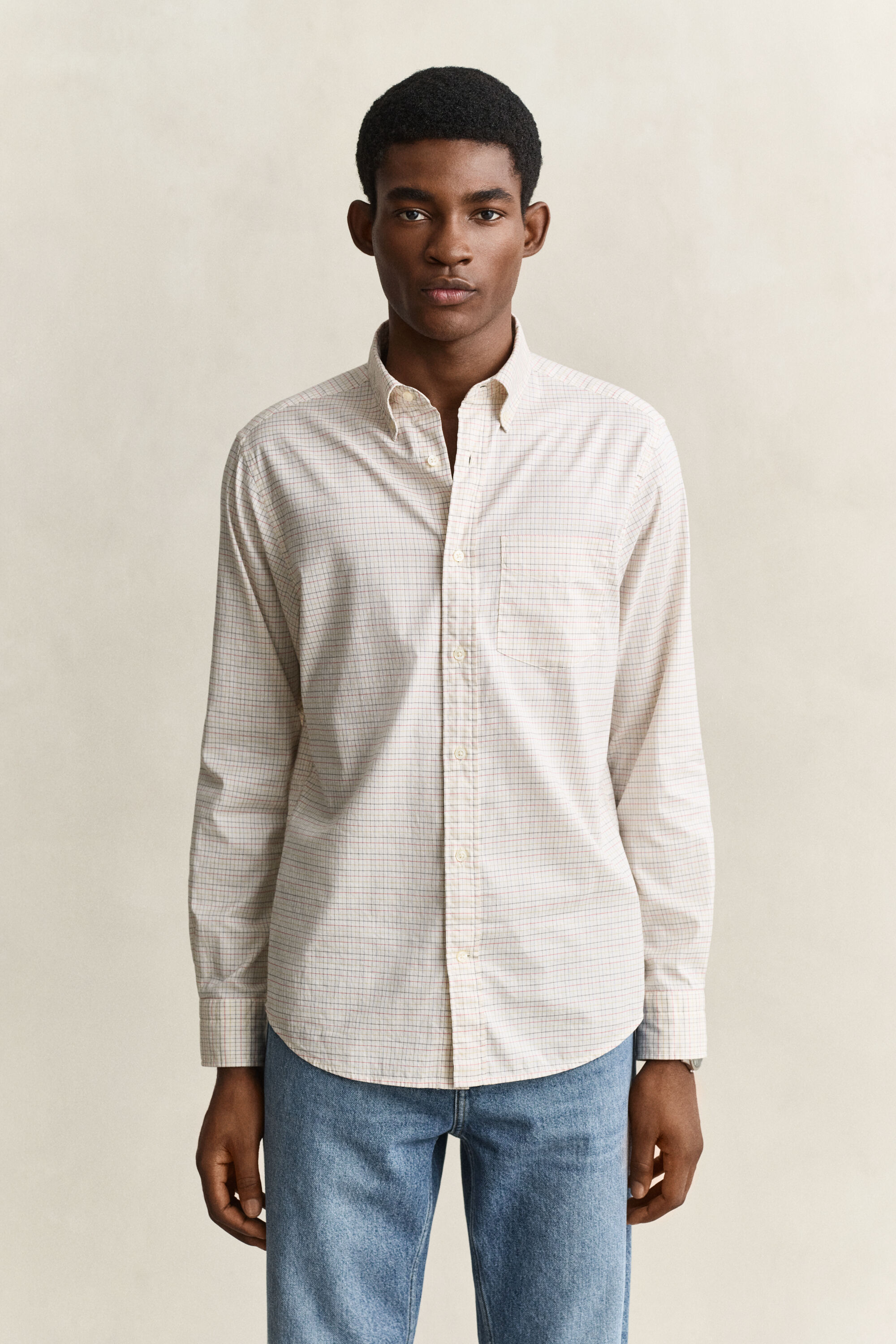 Gant x Yale ternet Oxford skjorte