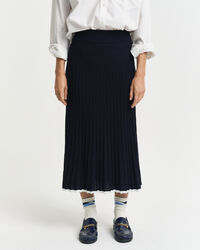 Strikket viskosenederdel