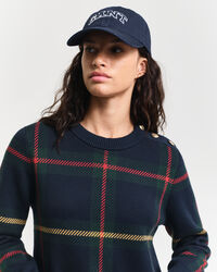 Ternet kjole med crewneck