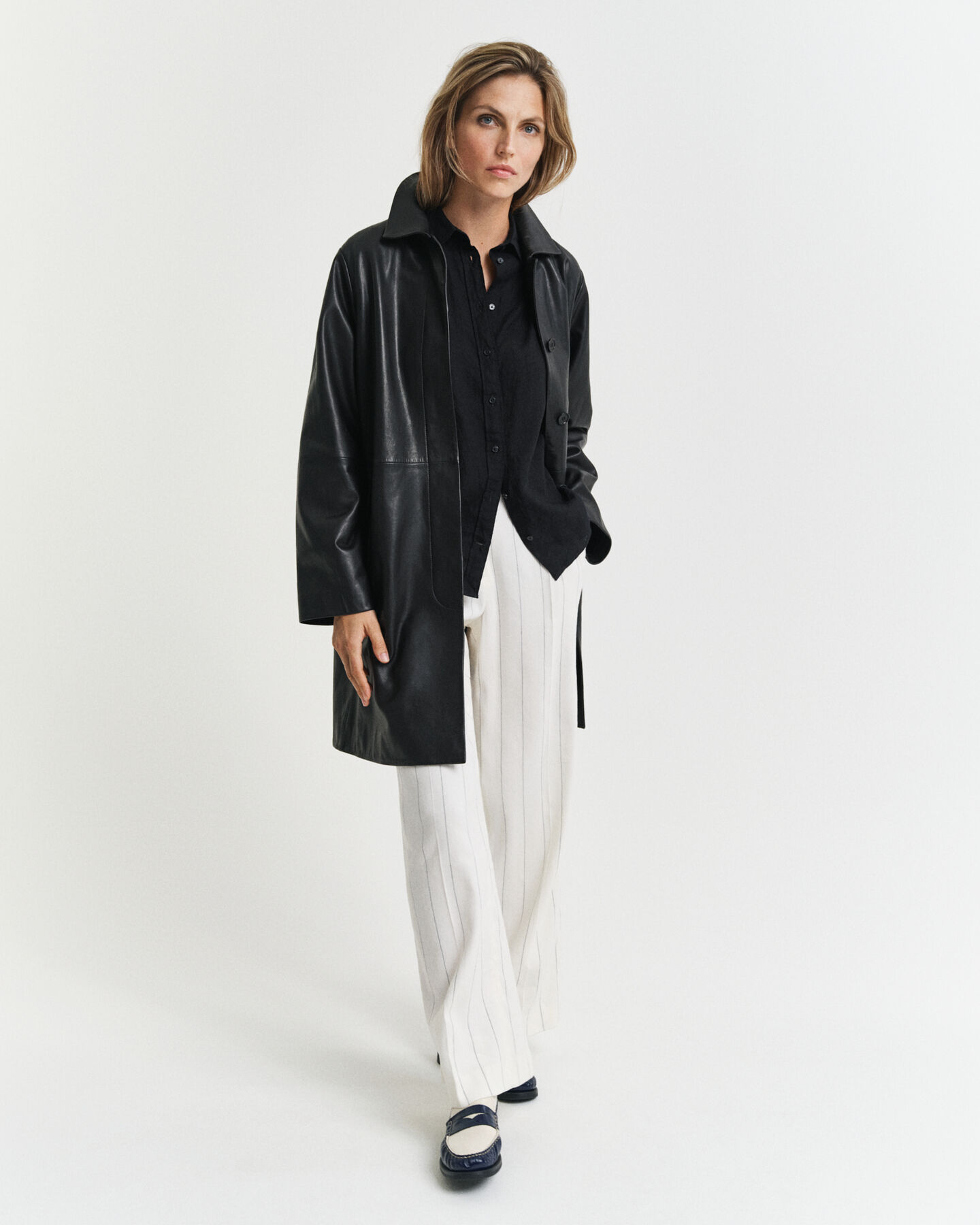 Regular fit skjorte af hør