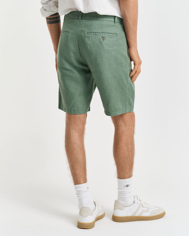 Relaxed fit shorts af h&oslash;r med l&oslash;besnor