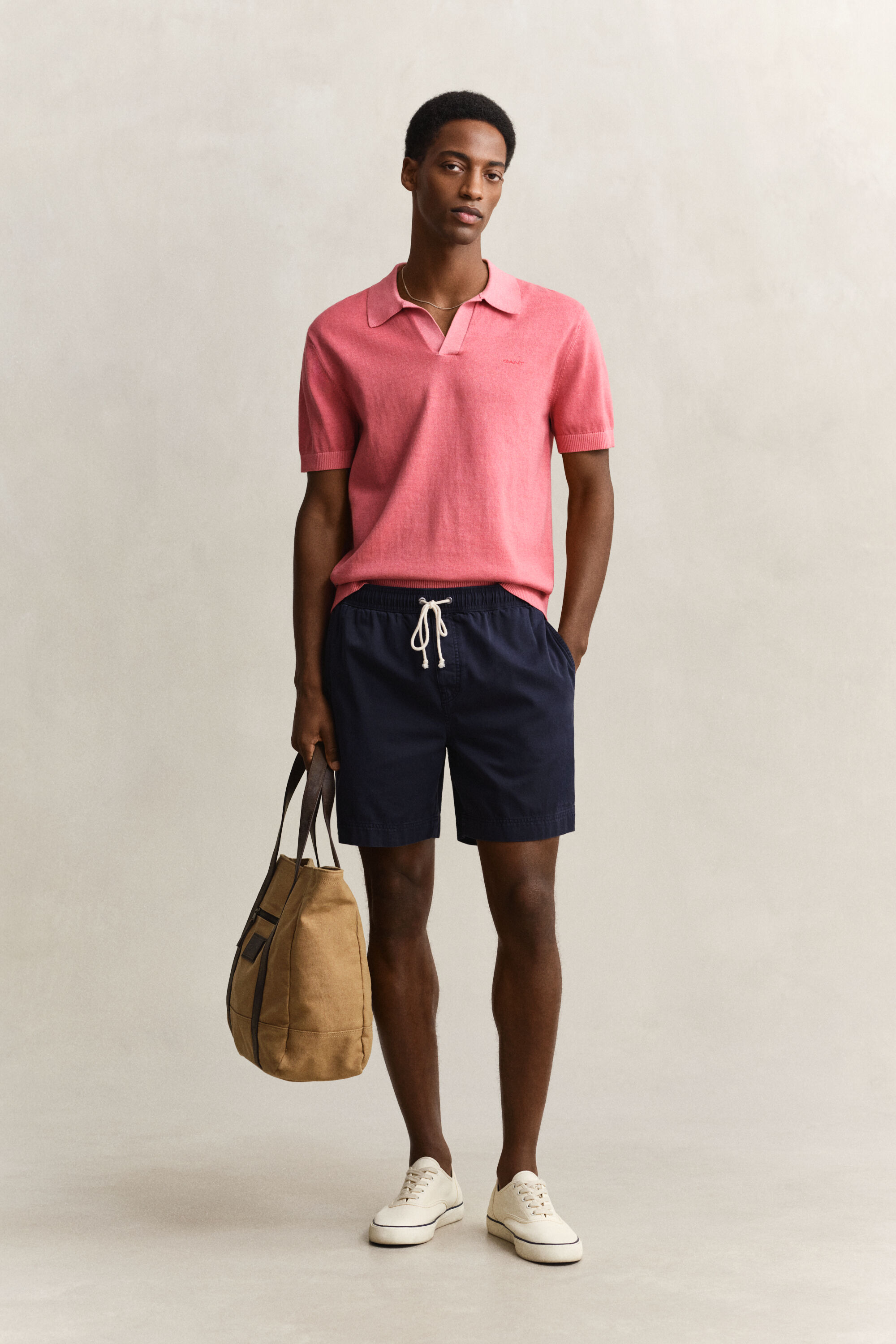 Sunfaded polosweater