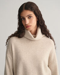 Lounge sweater med rullekrave