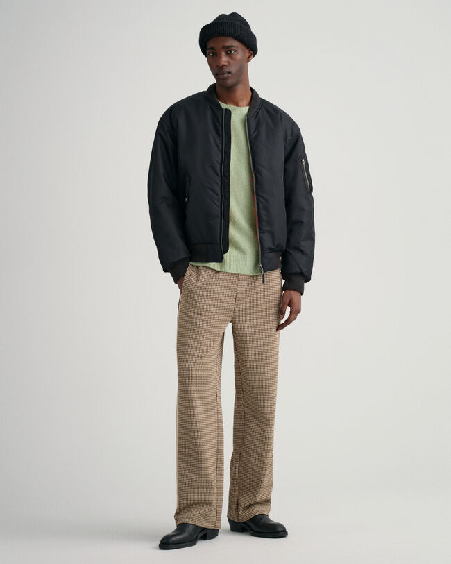 Sweater med crewneck i alpakablanding