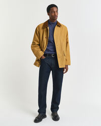 Sacker Rib sweatshirt med halv lynlås