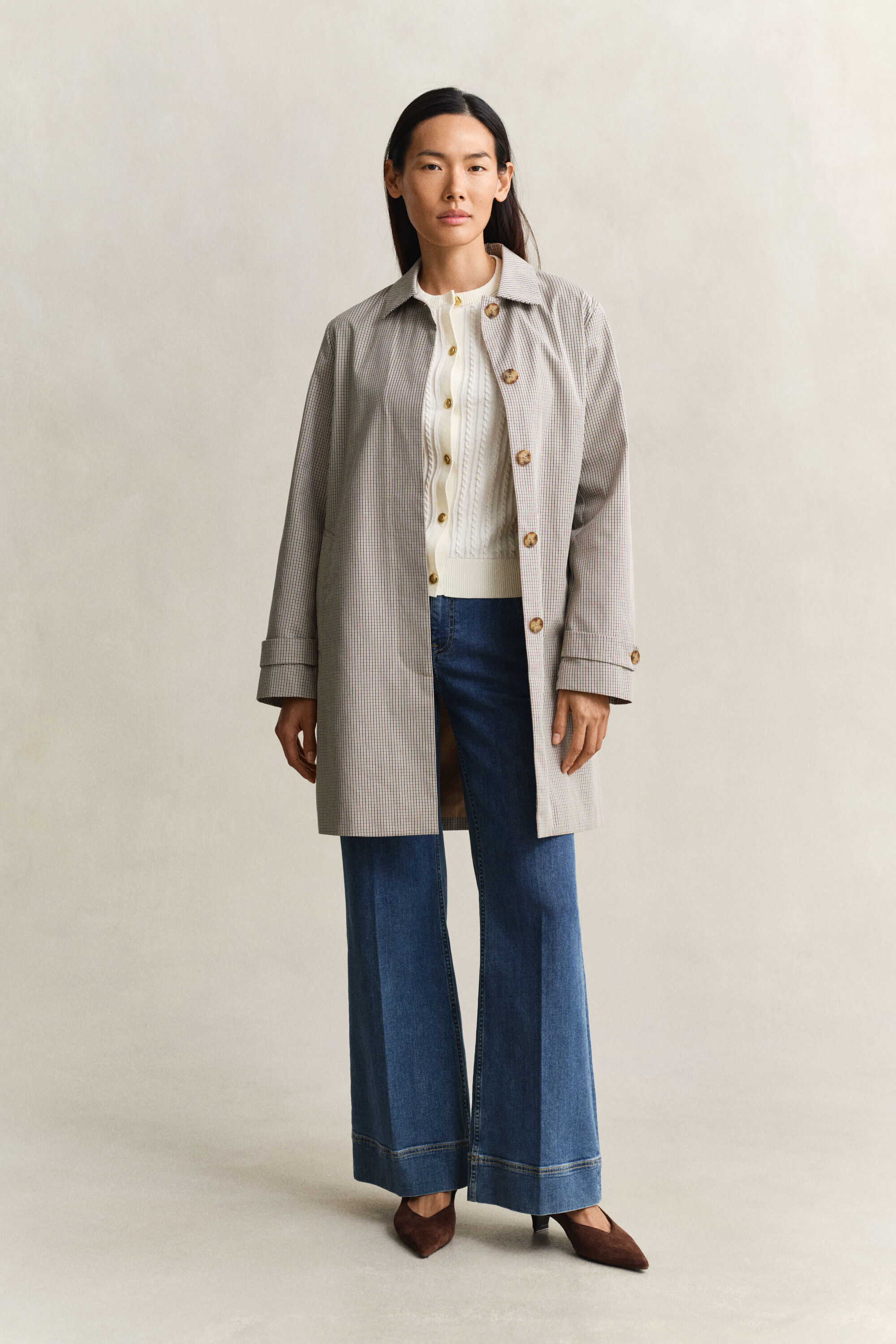 Nautiske jeans med svaj