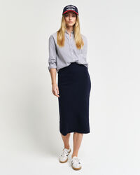 Uldstrikket nederdel