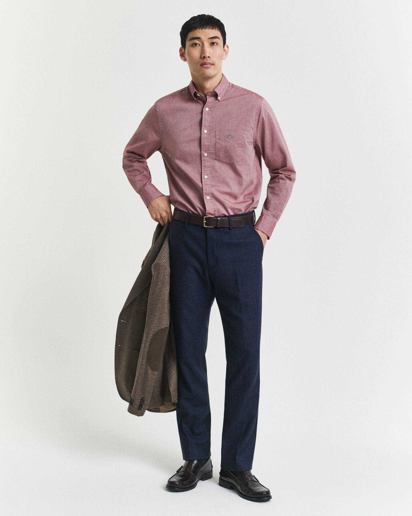 Regular fit klassisk poplin-skjorte