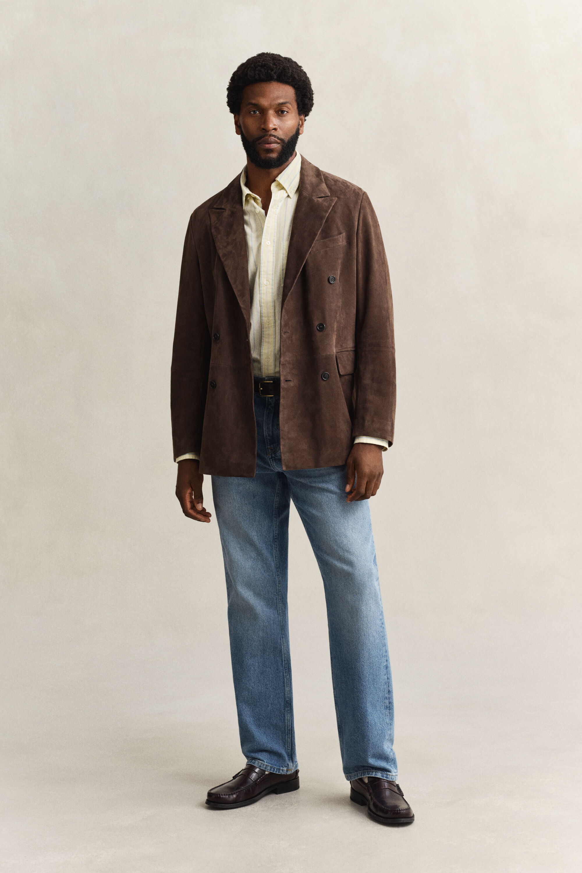 Klassisk Oxford skjorte med striber