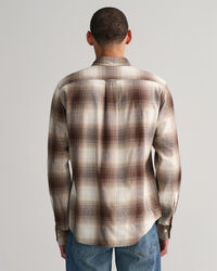 Regular fit flannelskjorte med skyggetern