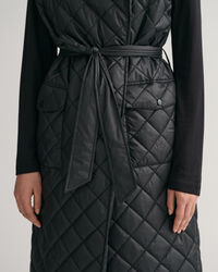 Lang quiltet vest