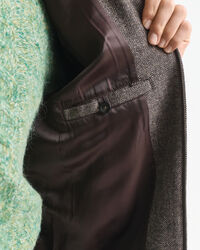 Harrington jakke i uldblanding