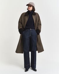 Sweater med rullekrave i en blød uld- og kashmirblanding