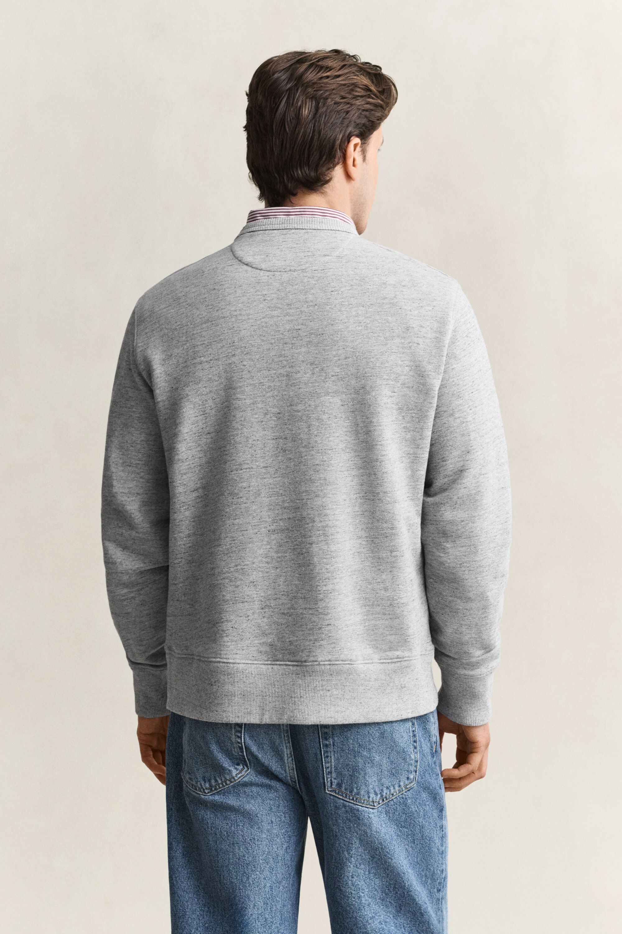 Meleret sweatshirt med crewneck