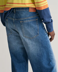 Loose Fit jeans med vintage-vask