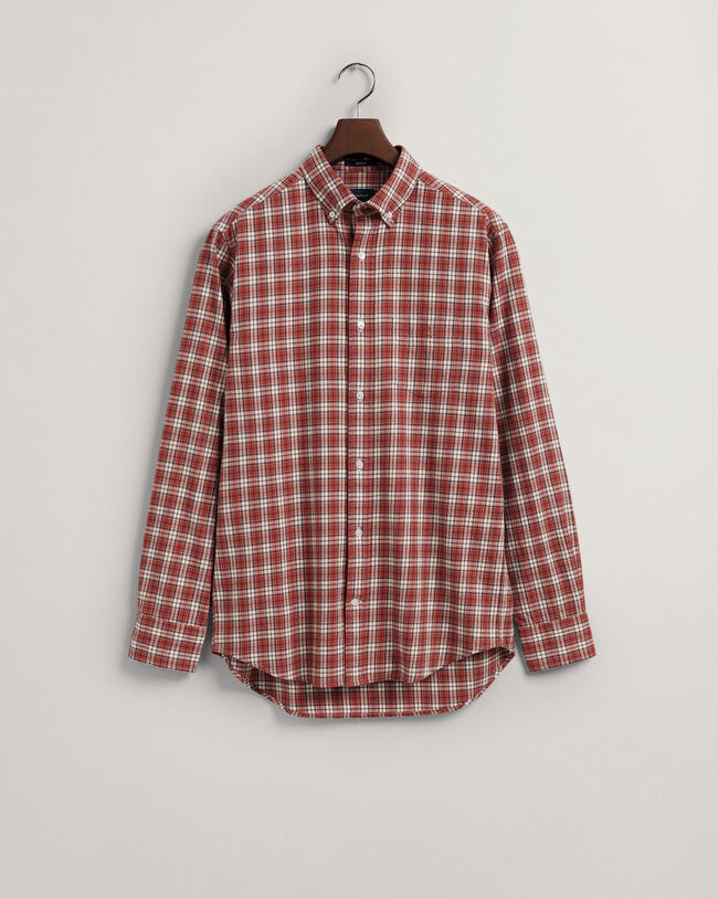 Regular fit ternet flannelskjorte