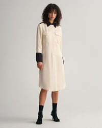 Skjortekjole med farveblokke