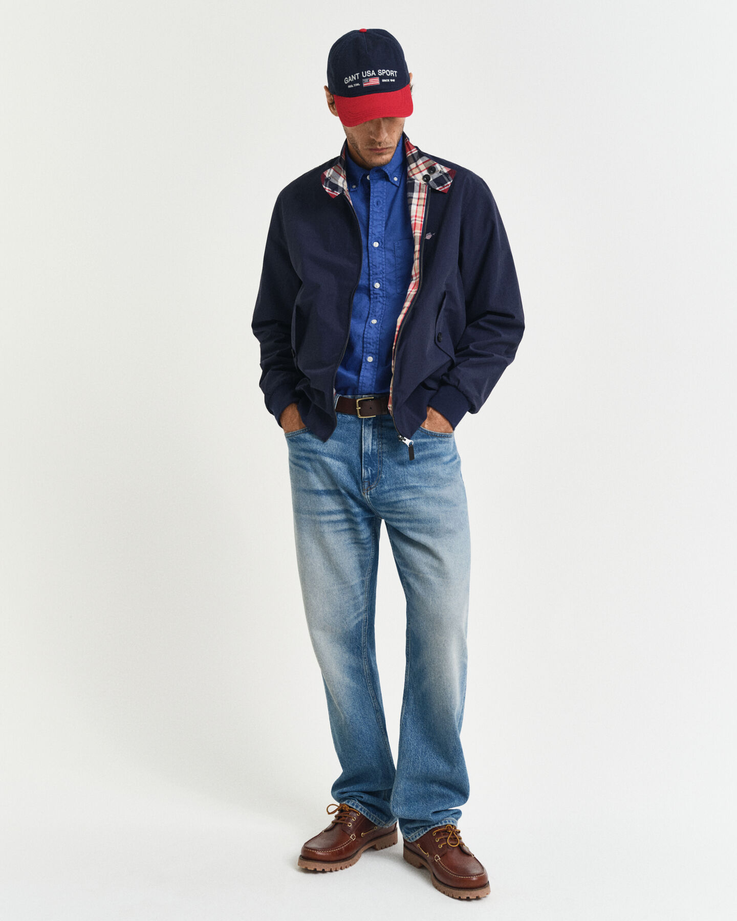 Regular fit garment-farvet Archive Oxford skjorte