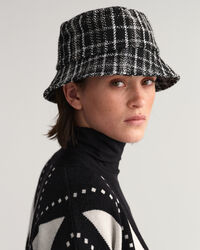 Argyle cardigan med V-hals