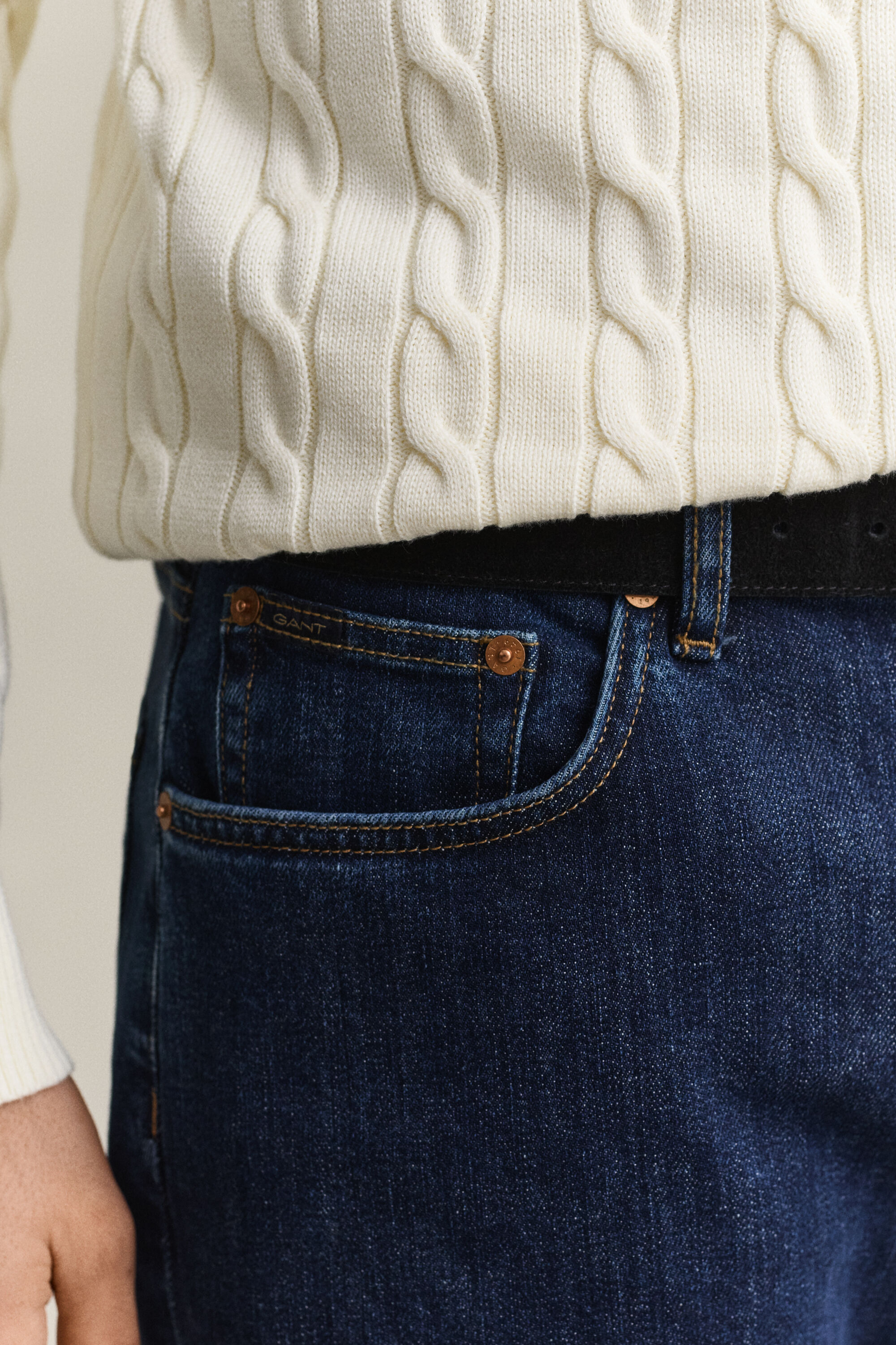 Regular fit jeans i let vask