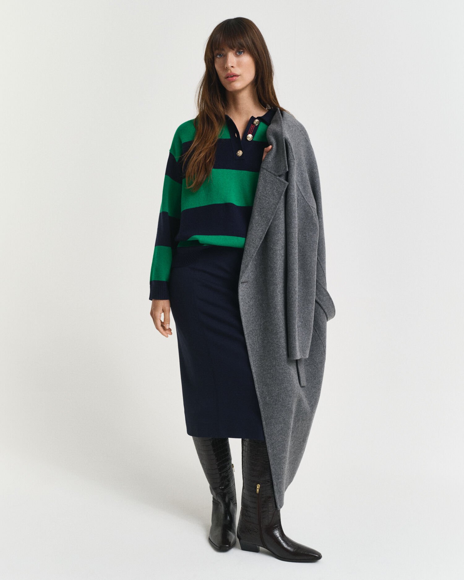 Strikket Rugger med striber