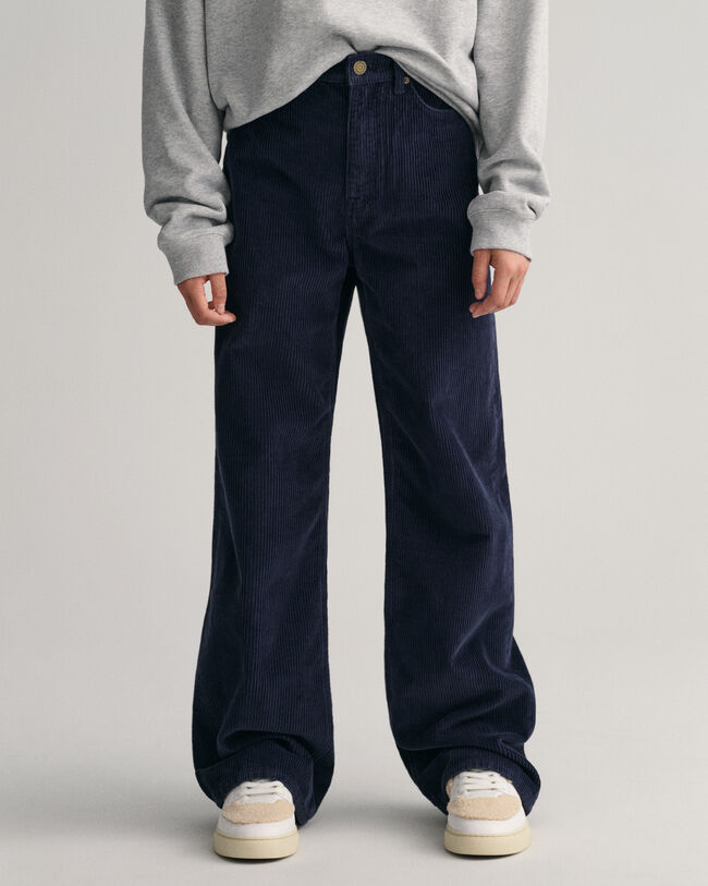 Teen Girls fl&oslash;jlsbukser med brede ben