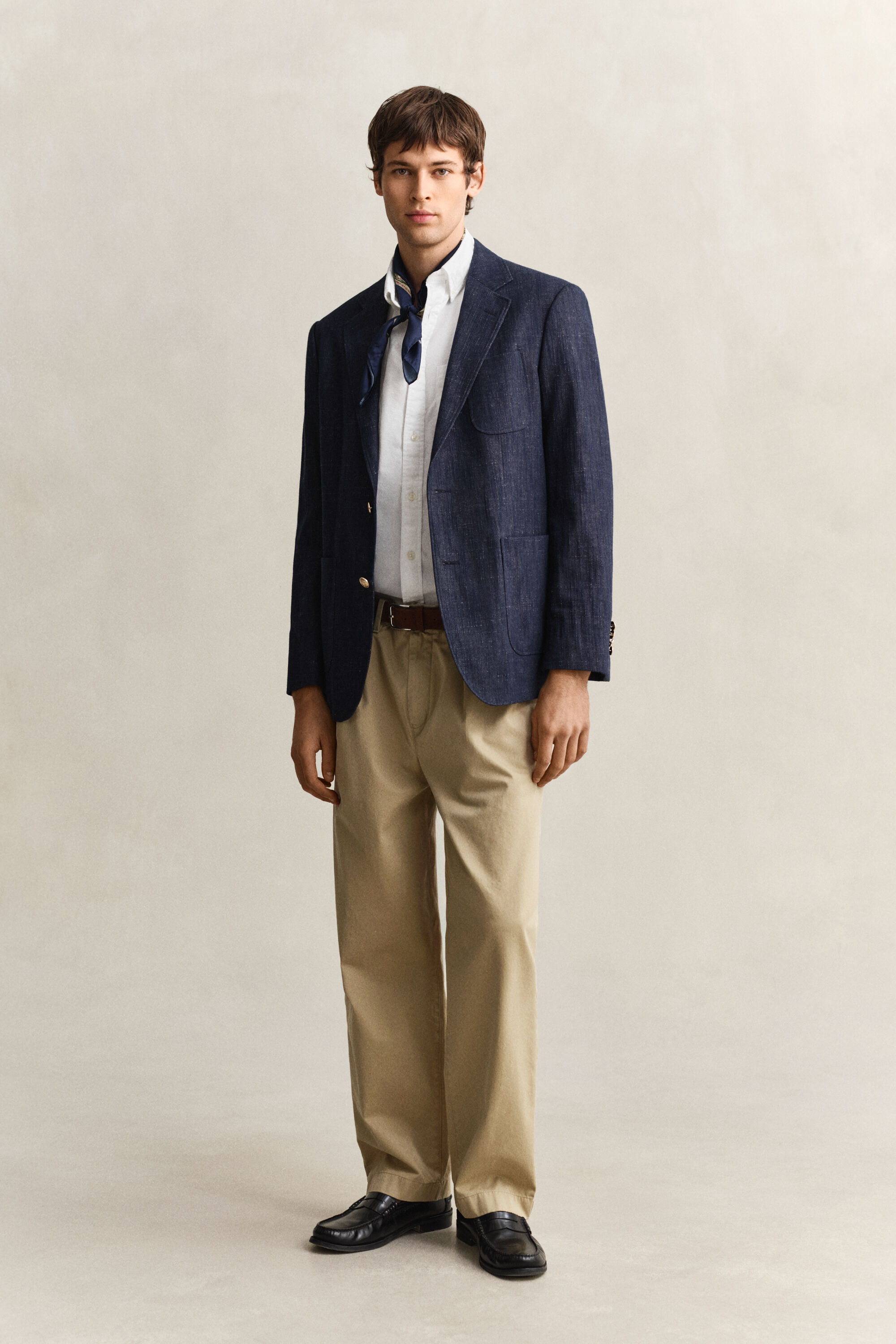 Klassisk Oxford skjorte med dobby-mønster