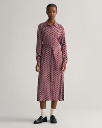 Slim fit Geometric skjortekjole