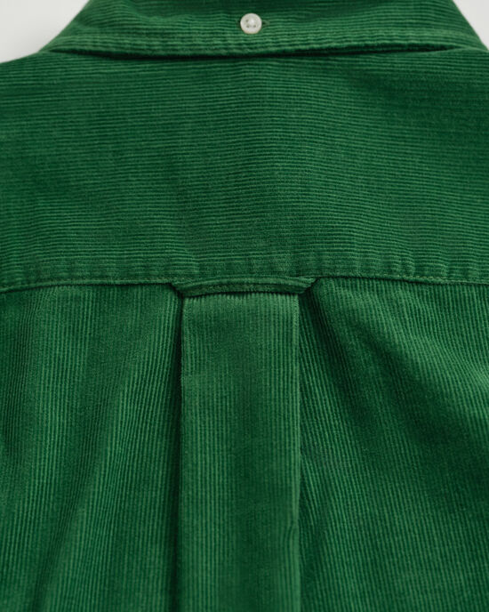 Regular fit skjorte af jernbanefløjl