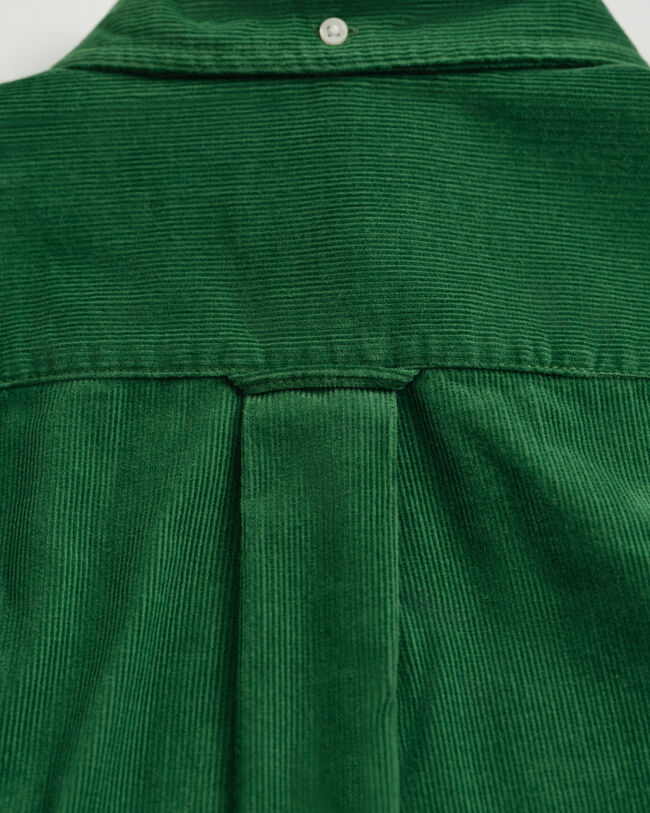 Regular fit skjorte af jernbanefløjl