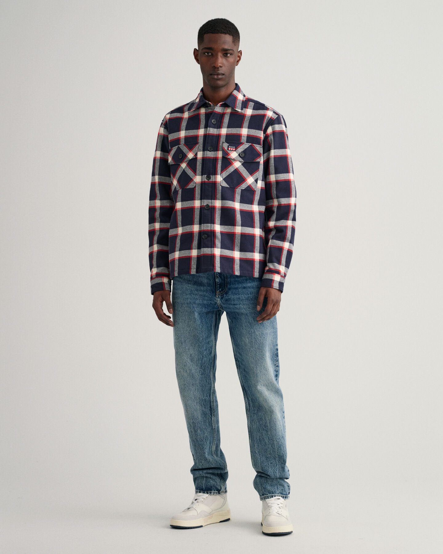 Ternet overskjorte af flannel