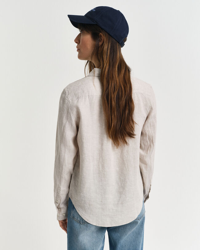 Regular fit skjorte af hør