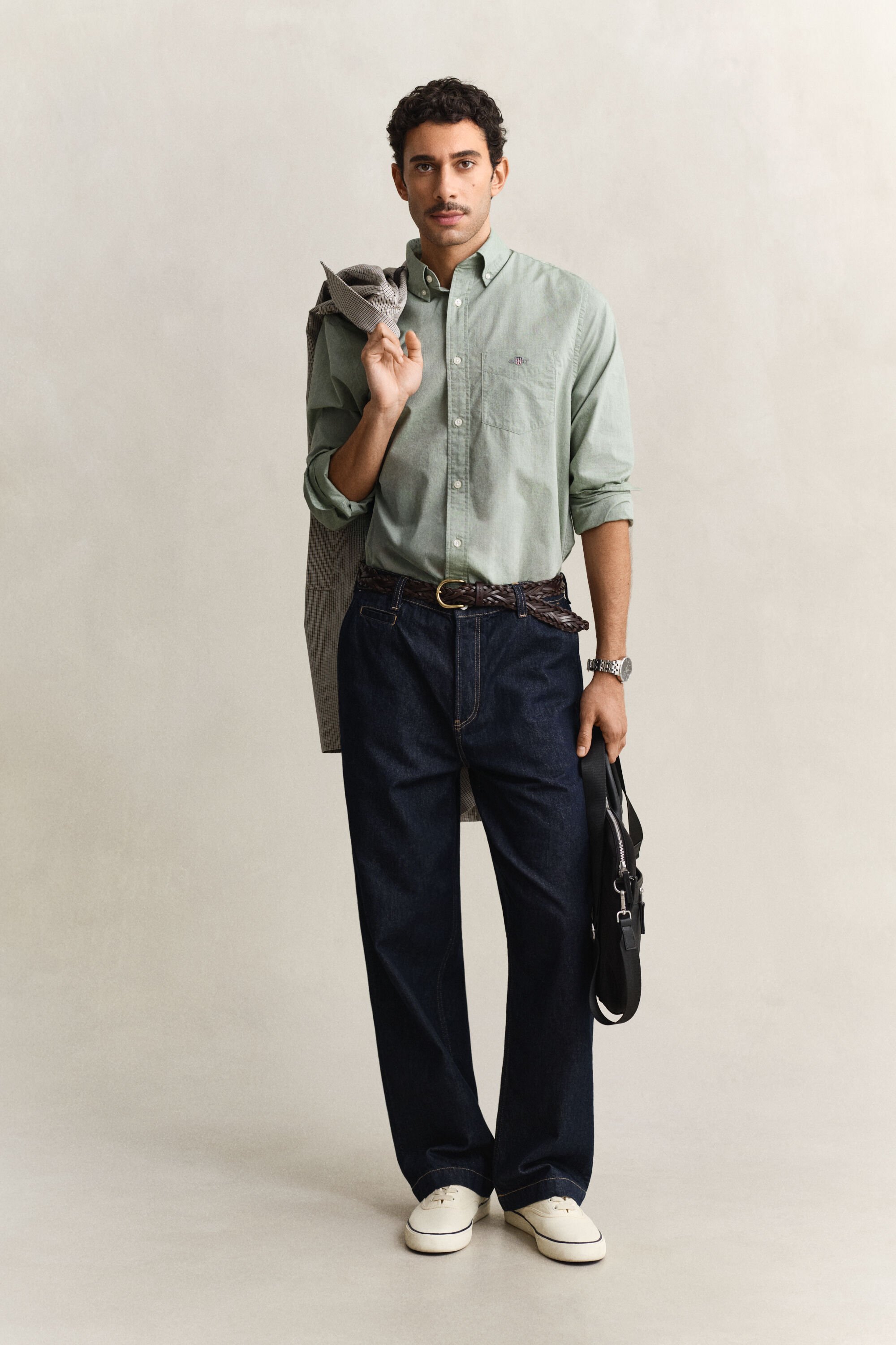 Regular fit klassisk poplin-skjorte