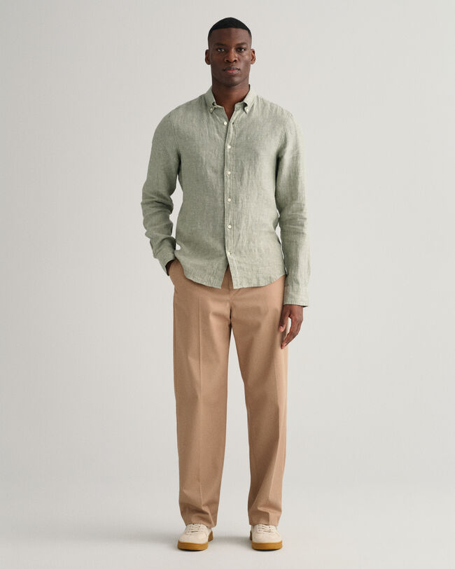 Slim fit skjorte af h&oslash;r