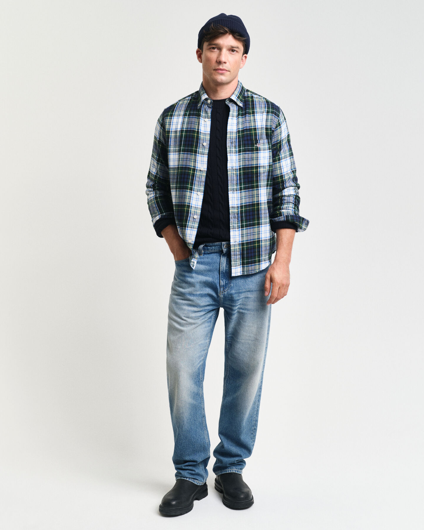 Regular Fit Checked Flannel Shirt