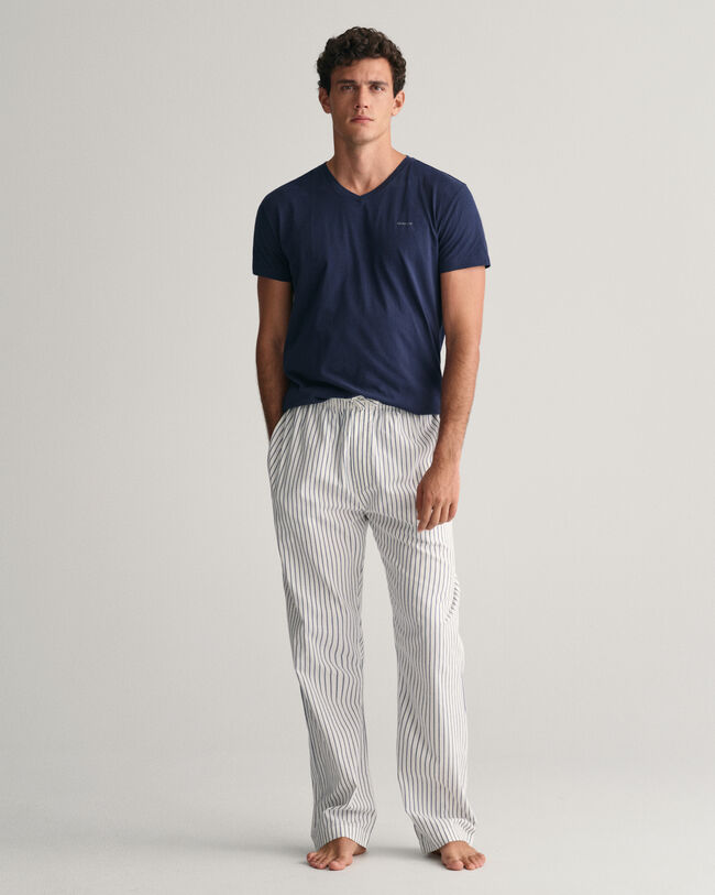 Stribede pyjamasbukser