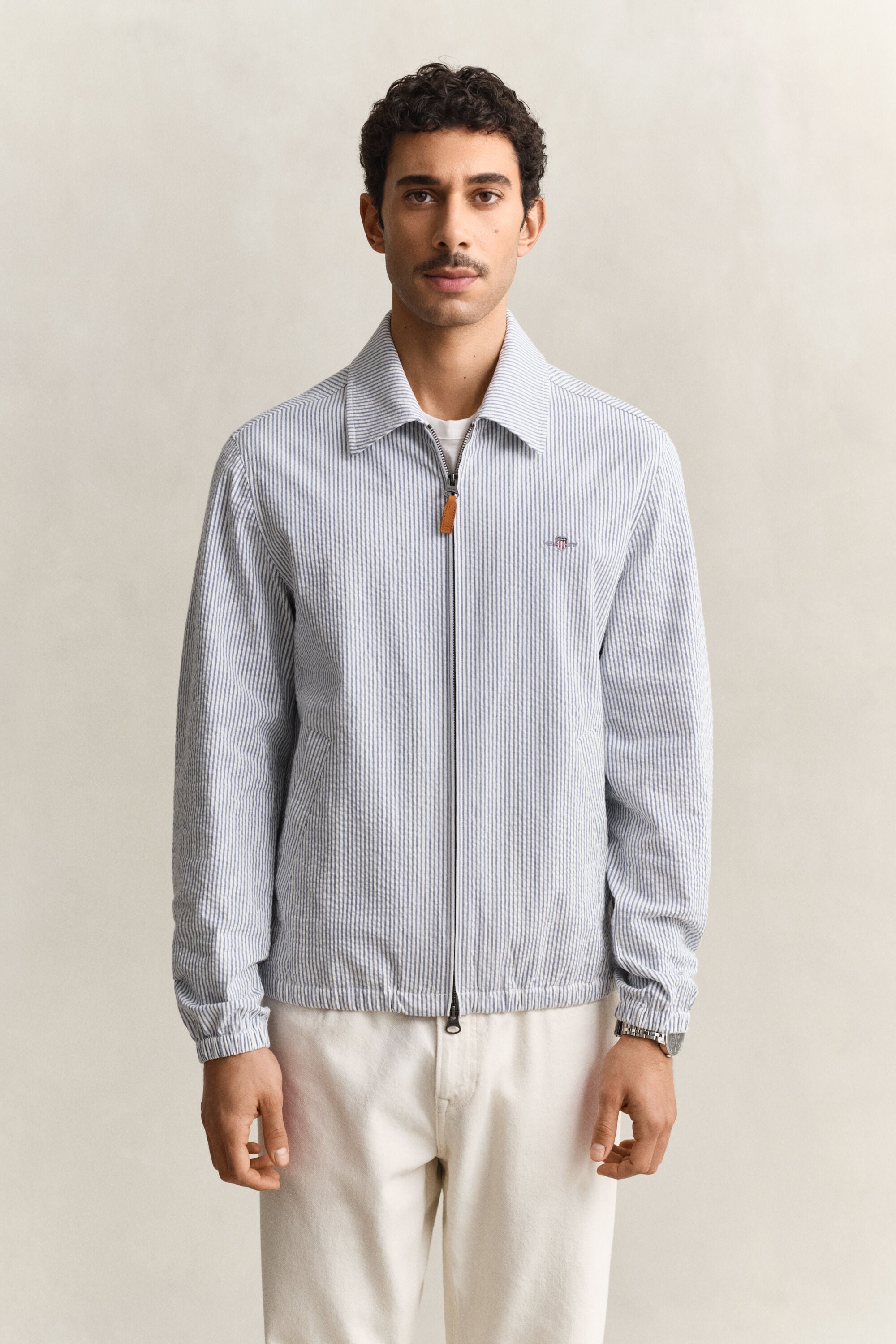 Seersucker Windcheater jakke