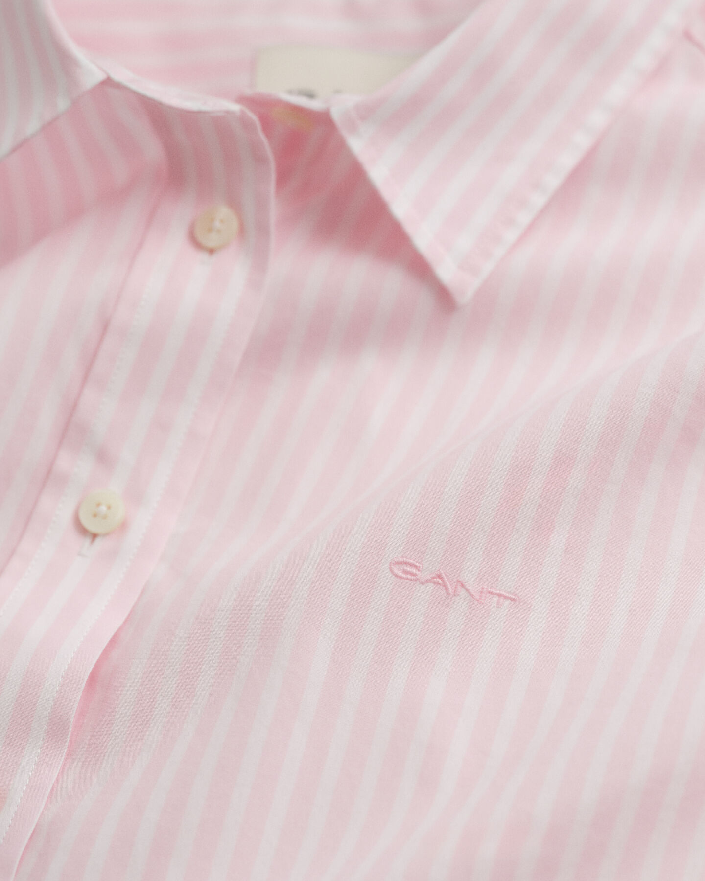 Regular fit klassisk stribet poplin-skjorte