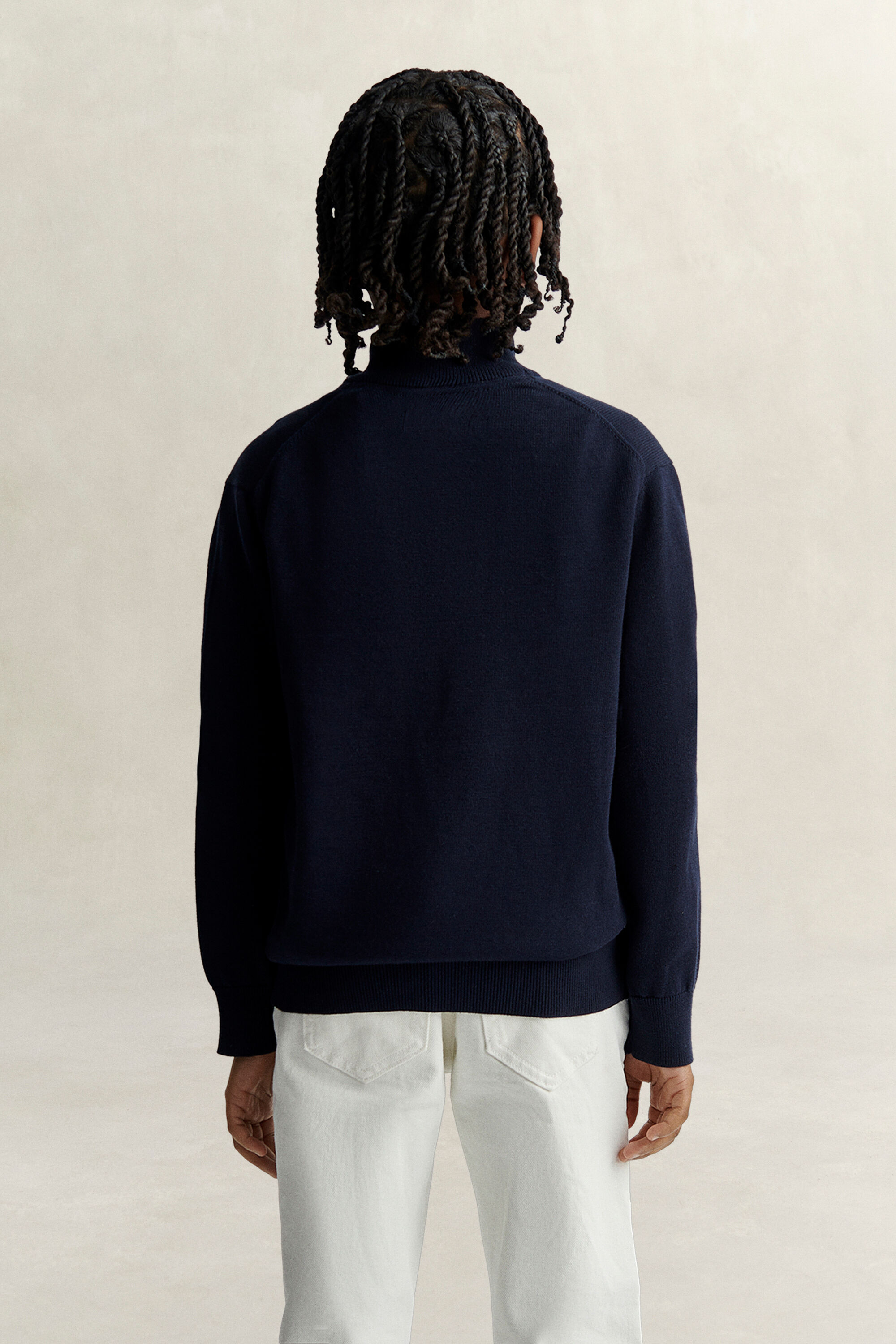 Teen Boys Shield sweater med halv lynlås