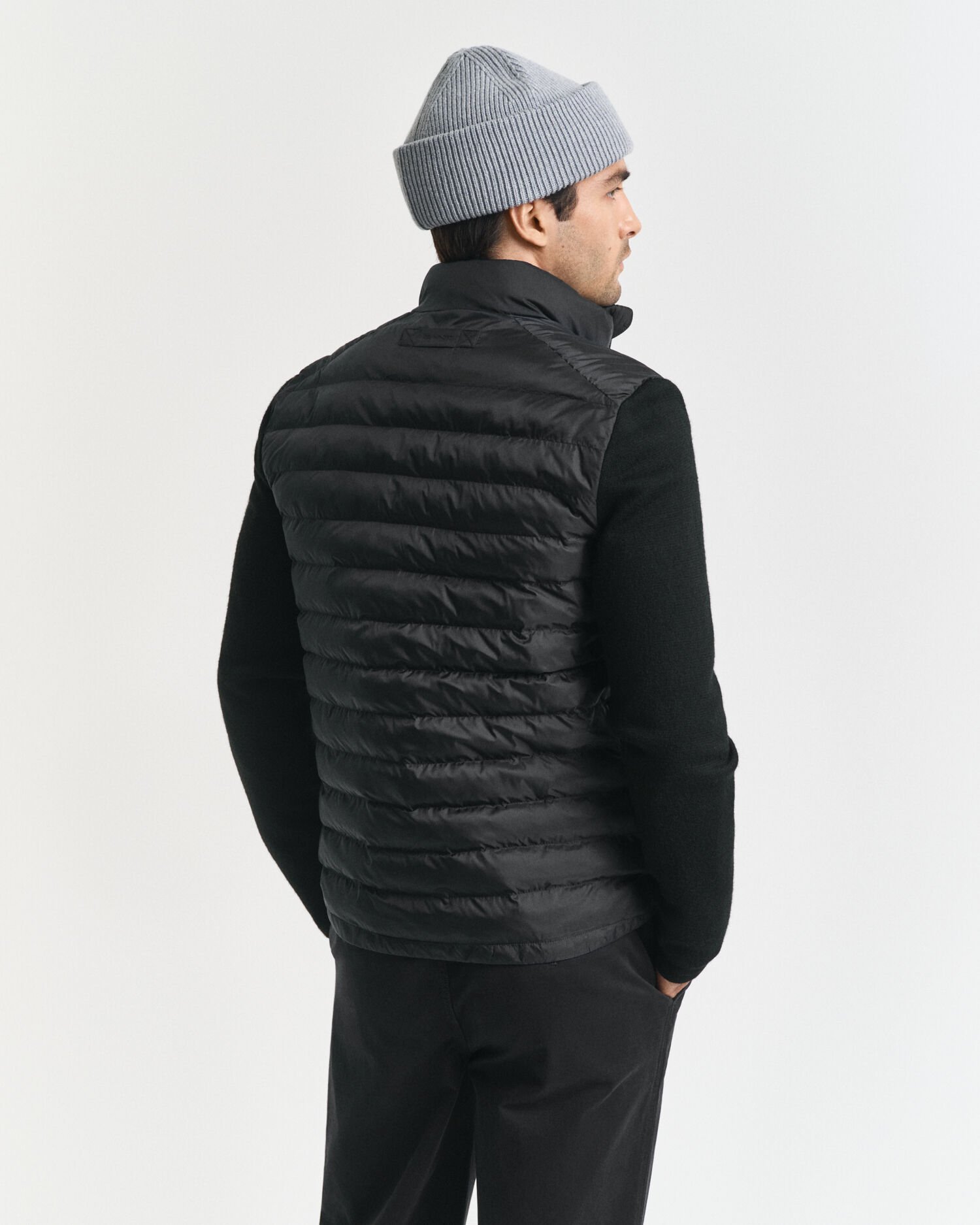 Jakke i blandede materialer