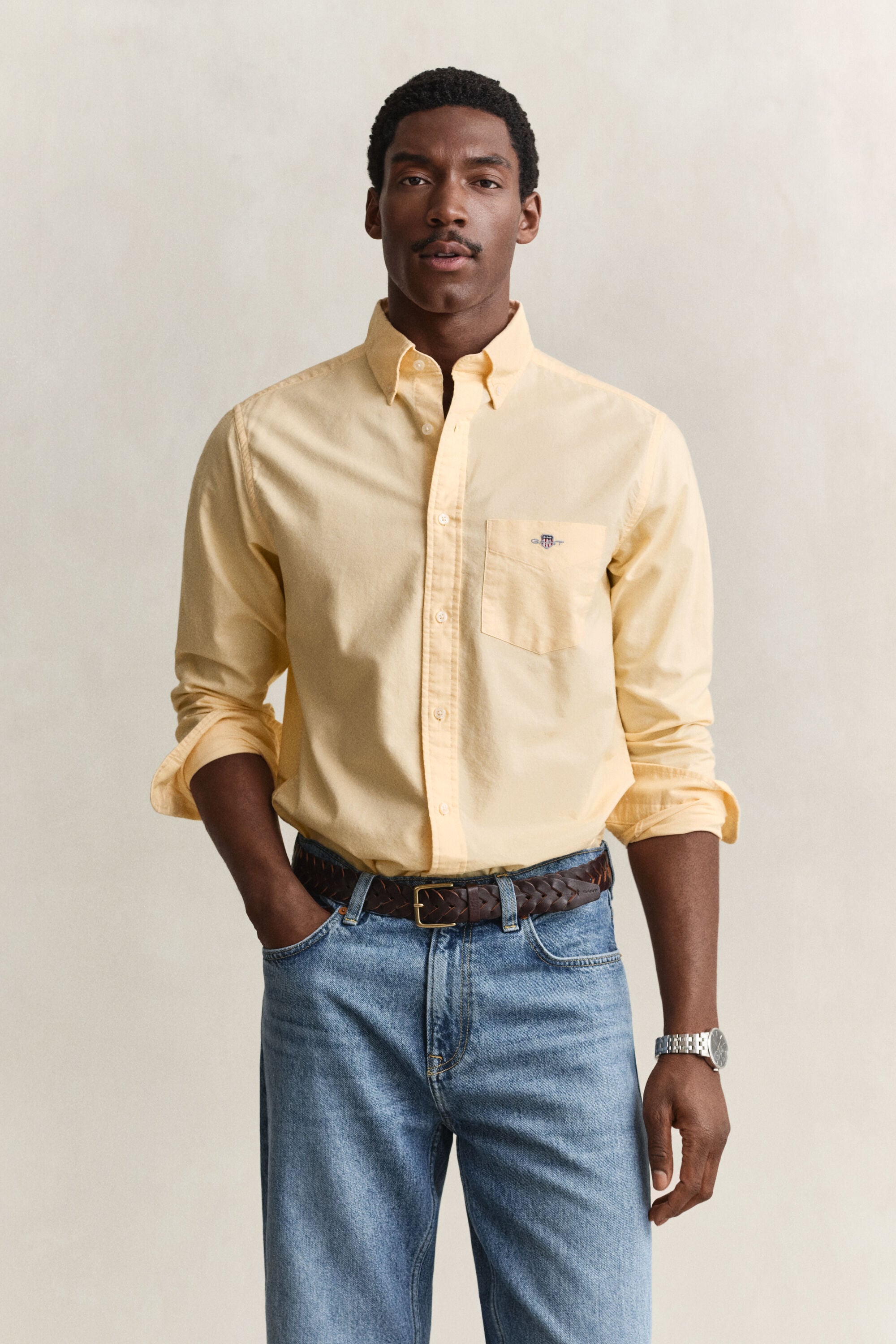 Regular fit klassisk Oxford-skjorte