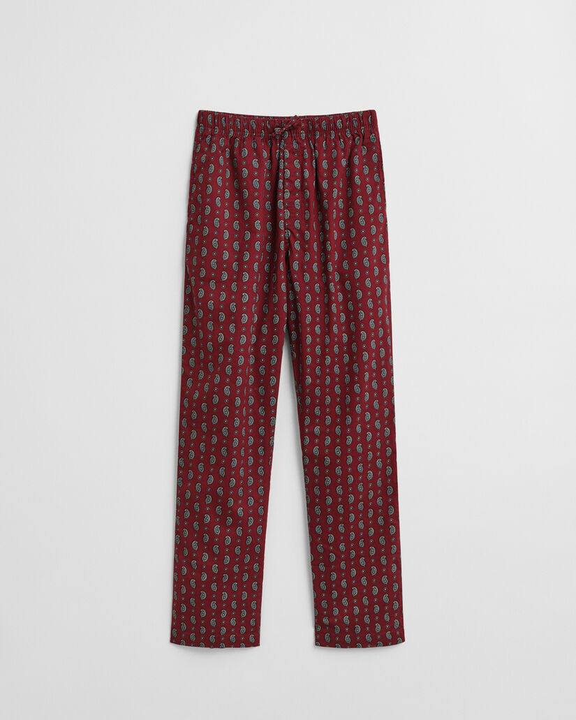 Pyjamasbukser af flannel med paisley-tryk