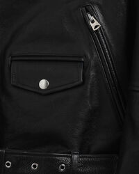 Bikerjakke af læder