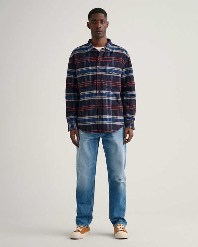 Overskjorte af quiltet flannel