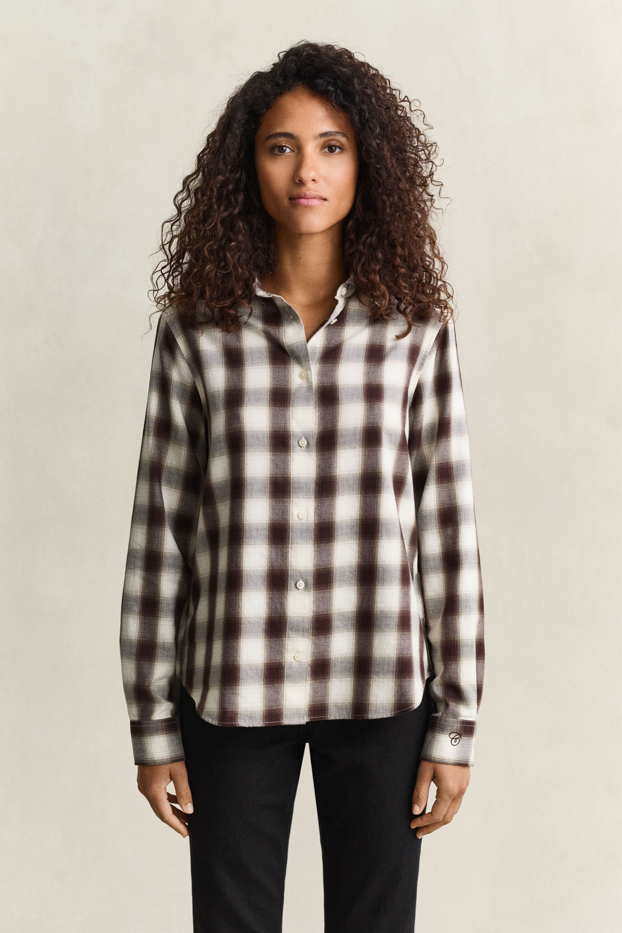 Regular flannelskjorte