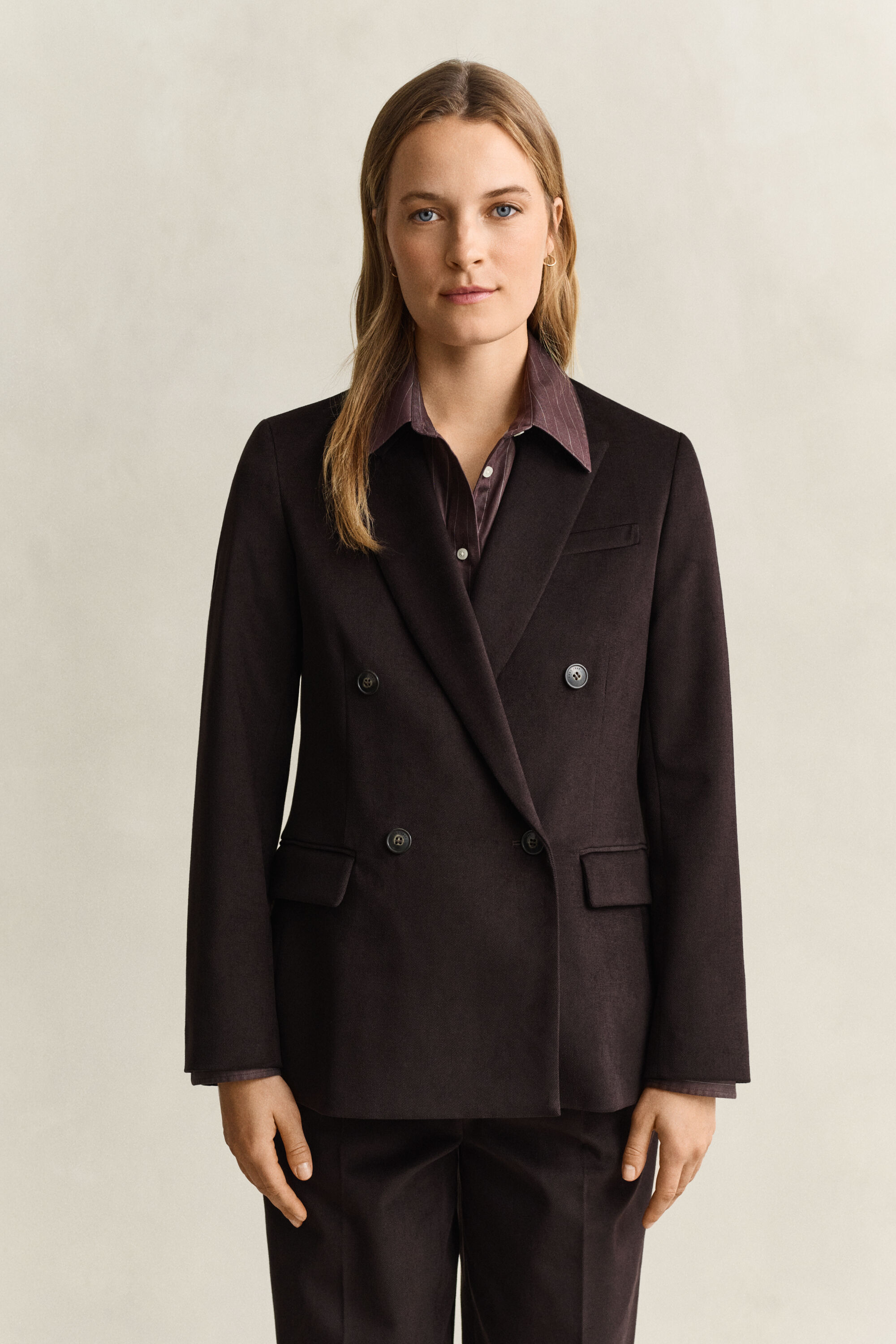 Club Blazer i fløjl med twill-struktur