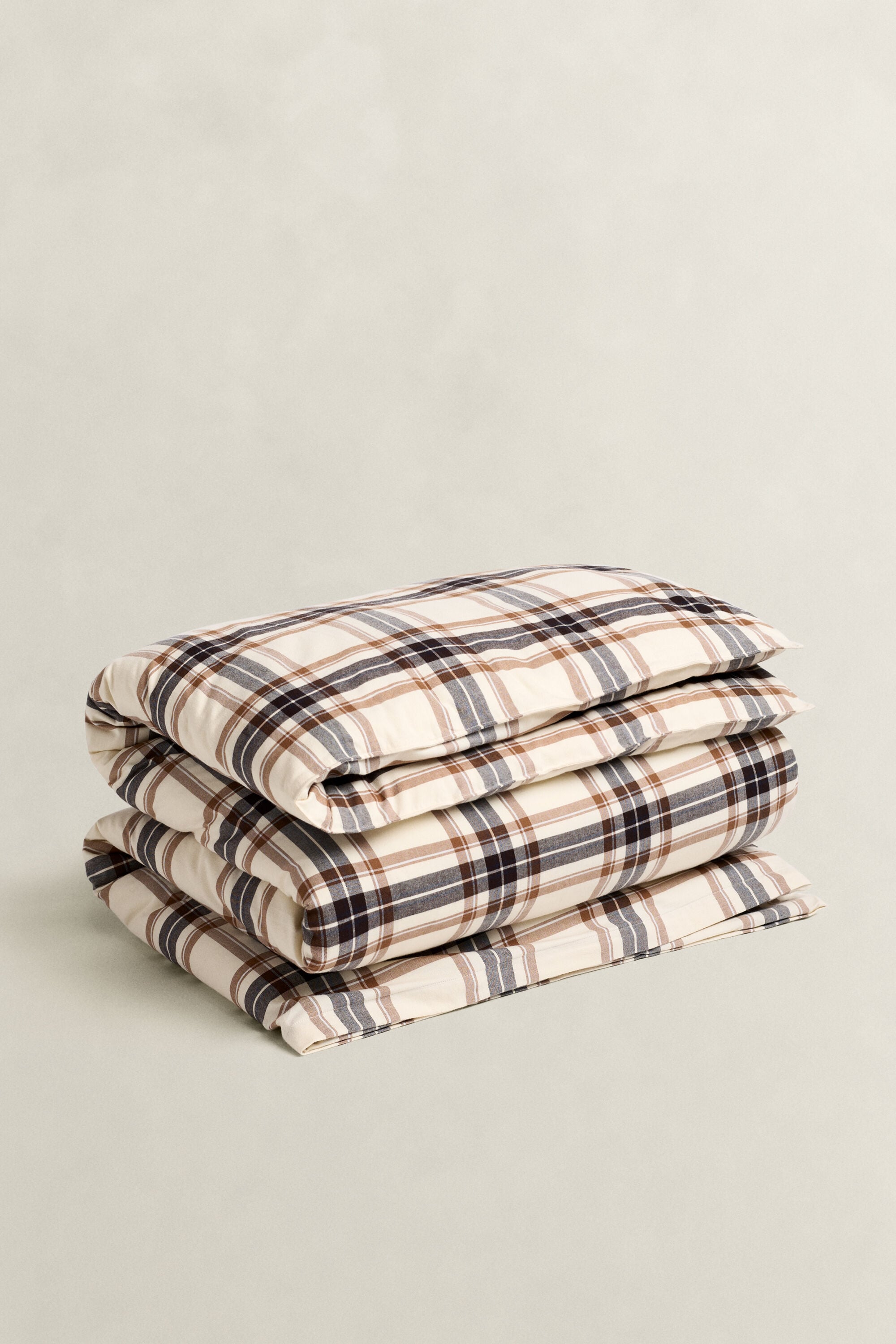 Ternet dynebetræk i flannel