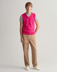 Classic sweater-vest af bomuld