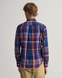 Regular fit farverig madras-skjorte