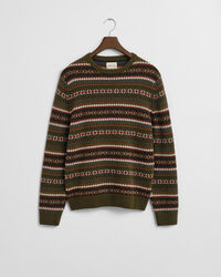 Fair Isle sweater med crewneck
